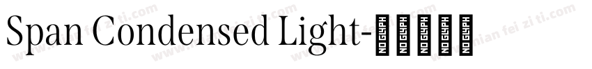 Span Condensed Light字体转换